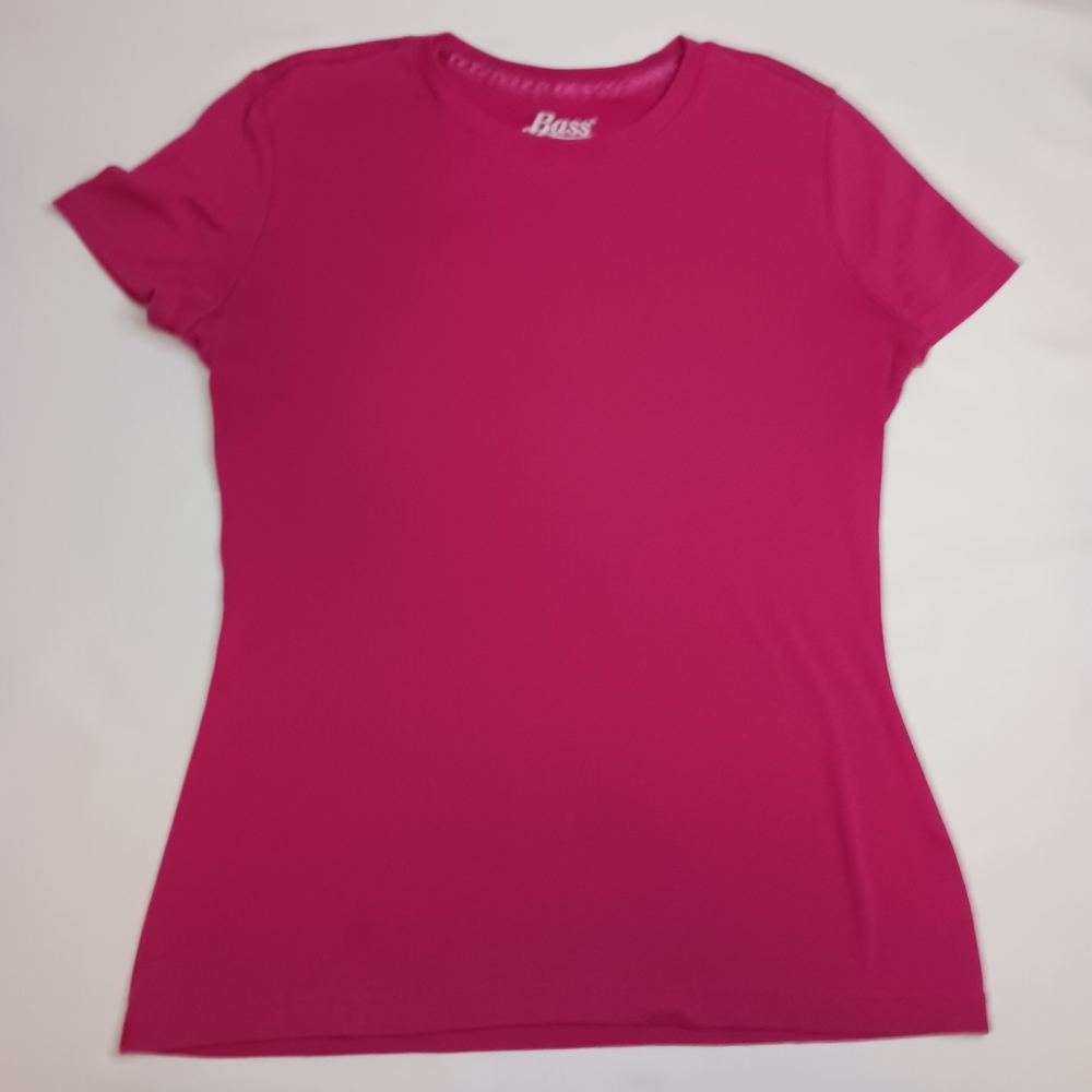 Bass Pink Cap Sleeve T-shirt.